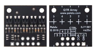 Juosta su atspindinčiais jutikliais QTR-HD-05RC, 5 kanalų, skaitmeninis, Pololu 4105 kaina ir informacija | Mechaniniai įrankiai | pigu.lt