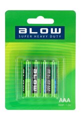 Blow Super Heavy Duty R03P elementai, 4vnt. цена и информация | Батарейки | pigu.lt