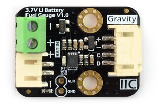 Baterijos įkrovos lygio matuoklis DFRobot Gravity I2C цена и информация | Электроника с открытым кодом | pigu.lt