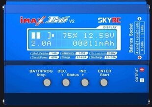 Akumuliatoriaus įkroviklis SkyRC iMax B6 V2 LiPo 60W kaina ir informacija | Atviro kodo elektronika | pigu.lt