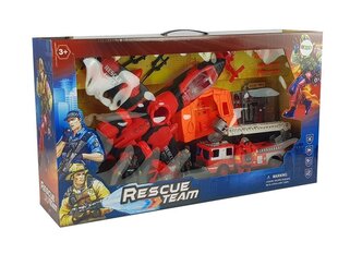 Комплект пожарной машины с аксессуарами, красный цена и информация | Игрушки для мальчиков | pigu.lt