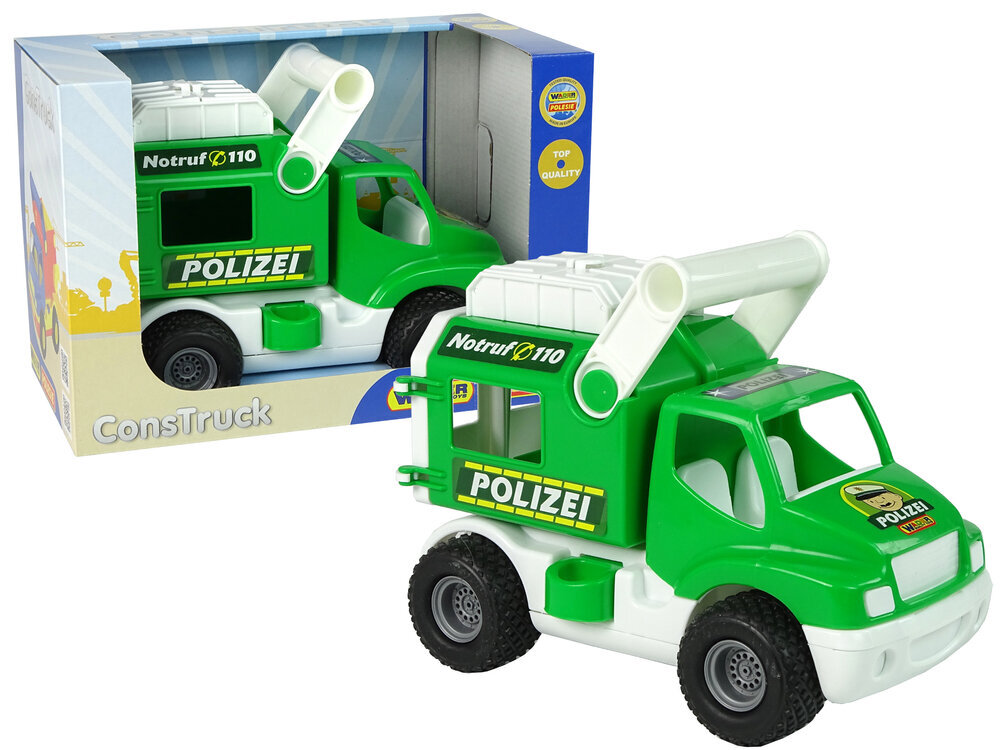 Policijos automobilis Construck, žalias цена и информация | Žaislai berniukams | pigu.lt