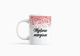 Standartinis puodelis „Mylima mergina“ цена и информация | Оригинальные кружки | pigu.lt