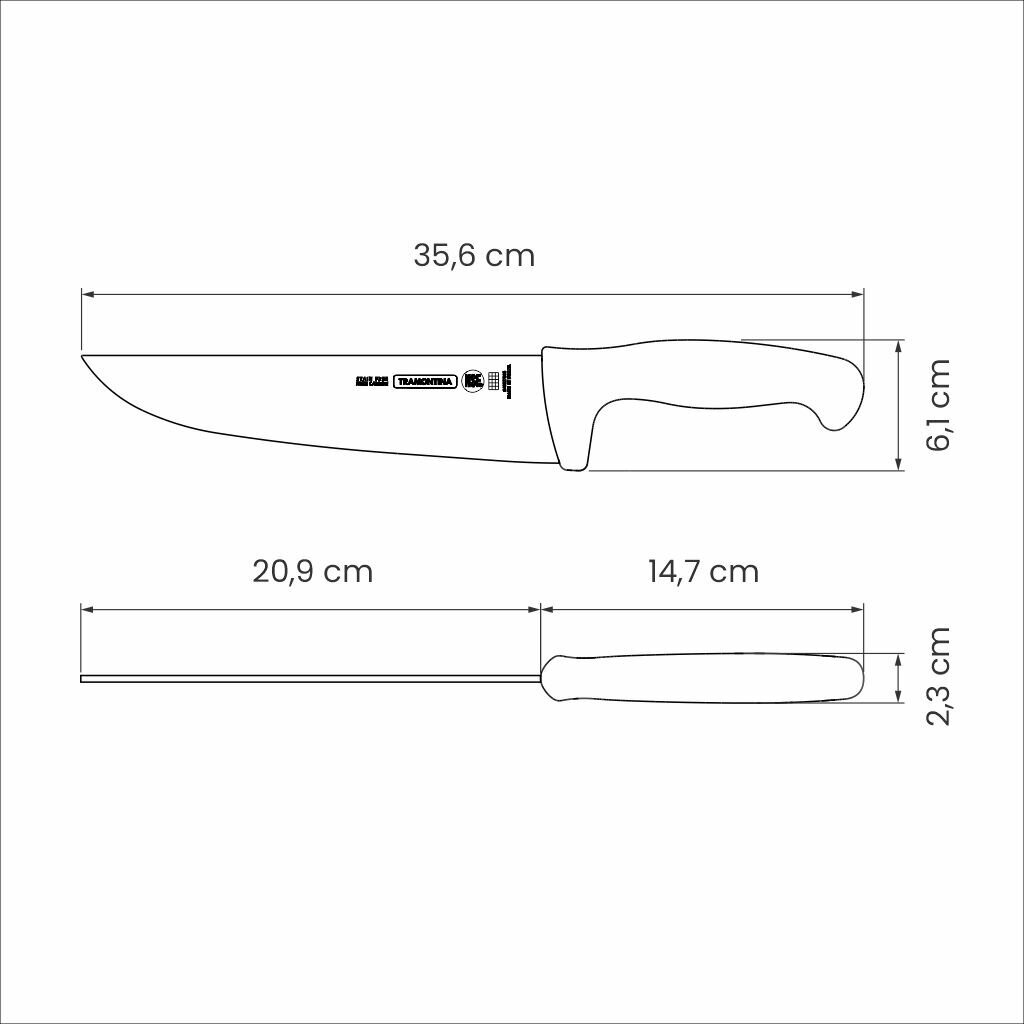 Tramontina Profissional Master peilis mėsai 8'' kaina ir informacija | Peiliai ir jų priedai | pigu.lt