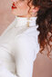 Aptemptas Rib trikotažo kostiumėlis su sijonu, baltas kaina ir informacija | Kostiumėliai moterims | pigu.lt