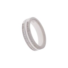 Sidabrinis vestuvinis žiedas kaina ir informacija | Žiedai | pigu.lt