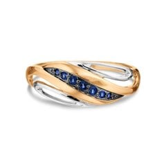 Auksinis žiedas su brangakmeniais moterims kaina ir informacija | Žiedai | pigu.lt