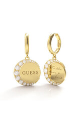 Круглые позолоченные серьги с подвесками Guess Moon Phases, JUBE01192JWYG цена и информация | Серьги | pigu.lt