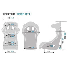 Сиденье Sparco CIRCUIT QRT FIA 8855-1999, чёрный цена и информация | Автопринадлежности | pigu.lt