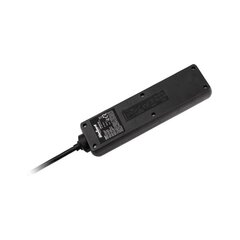 " сетевой удлинитель rebel черный, 4 розетки без выключателя, длина кабеля 5 м (3x1,5 мм) цена и информация | Удлинители | pigu.lt