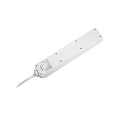 удлинительный кабель белый rebel 3 розетки, кабель 3 м (3x1,5 мм) с выключателем цена и информация | Удлинители | pigu.lt