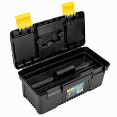 Įrankių dėžė Deli Tools EDL432412, 330 x 160 x 125 geltona-juoda kaina ir informacija | Įrankių dėžės, laikikliai | pigu.lt