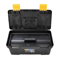 Įrankių dėžė Deli Tools EDL432412, 335 x 180 x 150 geltona-juoda kaina ir informacija | Įrankių dėžės, laikikliai | pigu.lt