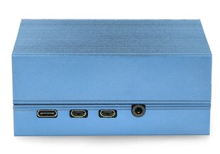 Raspberry Pi 4B dėklas su ventiliatoriumi - metalas - mėlynas kaina ir informacija | Atviro kodo elektronika | pigu.lt