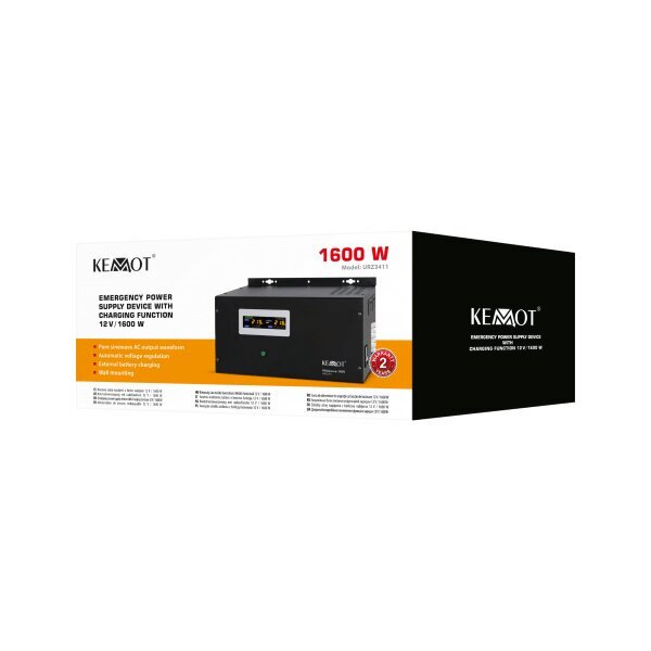 Kemot 12V 230V 3000VA/1600W kaina ir informacija | Nepertraukiamo maitinimo šaltiniai (UPS) | pigu.lt