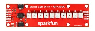 Qwiic LED Stick - LED juostelė APA102C - 10 šviesos diodų - SparkFun COM-18354 kaina ir informacija | Sparkfun Santechnika, remontas, šildymas | pigu.lt