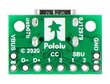 Modulis su C tipo USB lizdu - jungtis PCB - Pololu 3411 kaina ir informacija | Atviro kodo elektronika | pigu.lt