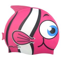 Шапочка для плавания Spokey Рыбка, фиолетовая цена и информация | Шапочки для плавания | pigu.lt
