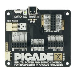 Picade X HAT USB-C, žaidimų konsolė kaina ir informacija | Atviro kodo elektronika | pigu.lt