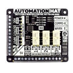 Automatinis Hat 3x relė + LED, Raspberry Pi išplėtimas kaina ir informacija | Atviro kodo elektronika | pigu.lt