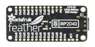 Adafruit Feather RP2040, plokštė su RP2040 mikrovaldikliu kaina ir informacija | Atviro kodo elektronika | pigu.lt