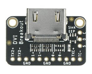 DVI Breakout plokštė, adapteris su HDMI/DVI jungtimi, skirtas Raspberry Pi Pico, Adafruit 4984 kaina ir informacija | Atviro kodo elektronika | pigu.lt