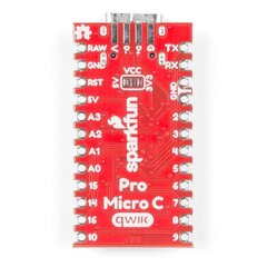 Mikrovaldiklis Pro Micro, USB-C, 5V/16MHz, ATmega32u4, SparkFun DEV-15795 цена и информация | Электроника с открытым кодом | pigu.lt