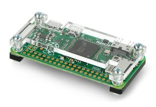 Raspberry Pi Zero dėklas, Fluo Open, permatomas-juodas цена и информация | Электроника с открытым кодом | pigu.lt