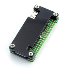 Raspberry Pi Zero dėklas, Fluo Open, juodas kaina ir informacija | Atviro kodo elektronika | pigu.lt