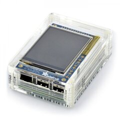 Dėklas skirtas Raspberry Pi 3/2 su PiTFT ekranu, skaidrus kaina ir informacija | Atviro kodo elektronika | pigu.lt