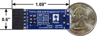 Programatorius USB AVR Pololu v2.1, microUSB 3.3V/5V цена и информация | Динозавр Silverlit Mega Dino Biopod | pigu.lt