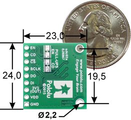 MicroSD kortelių skaitytuvo modulis su 5V įtampos keitikliu, Pololu 2587 цена и информация | Электроника с открытым кодом | pigu.lt