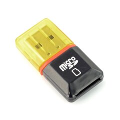 Универсальный кардридер microSD с интерфейсом USB 2.0 цена и информация | Адаптеры, USB-разветвители | pigu.lt