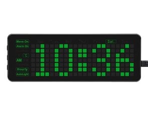 Pico-Clock-Green, modulis su skaitmeniniu LED elektroniniu laikrodžiu kaina ir informacija | Atviro kodo elektronika | pigu.lt