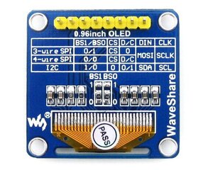 Dviejų spalvų grafinis OLED ekranas kaina ir informacija | Atviro kodo elektronika | pigu.lt