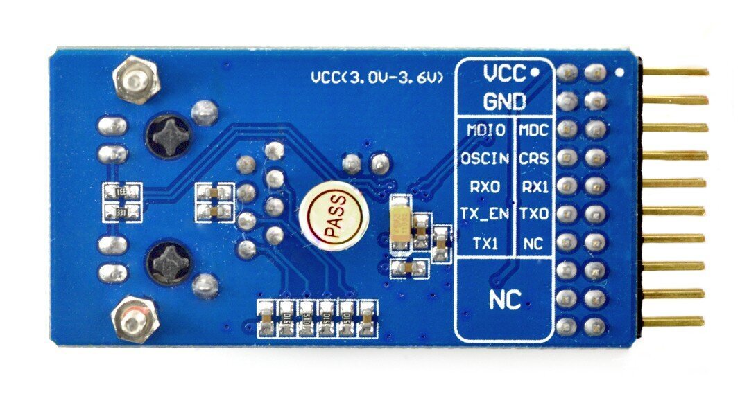 Ethernet tinklo modulis DP83848 SNI RMII kaina ir informacija | Atviro kodo elektronika | pigu.lt