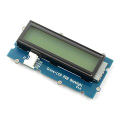 Grove, 2x16 simbolių LCD ekranas su RGB apšvietimu kaina ir informacija | Atviro kodo elektronika | pigu.lt