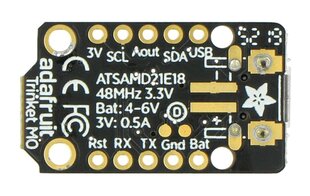 Trinket M0 mikrovaldiklis, CircuitPython ir Arduino IDE, Adafruit 3500 kaina ir informacija | Atviro kodo elektronika | pigu.lt