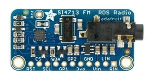 Si4713, FM stereofoninio radijo siųstuvas su RDS / RBDS, Adafruit 1958 цена и информация | Динозавр Silverlit Mega Dino Biopod | pigu.lt