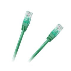 патч-корд utp 8c кабель розетки 1,0 м cca зеленый cat.6e цена и информация | Кабели и провода | pigu.lt