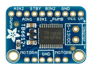 TB6612, dviejų kanalų 13.5V / 1.2A variklioVariklių valdiklis su jungtimis, Adafruit 2448 TB6612, dviejų kanalų 13.5V / 1.2A цена и информация | Выключатели, розетки | pigu.lt