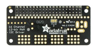 Servo Bonnet, 16 kanalų PWM I2C valdiklis, skirtas Raspberry Pi, Adafruit 3416 цена и информация | Электроника с открытым кодом | pigu.lt