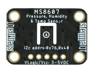 MS8607, slėgio, drėgmės, temperatūros PHT jutiklis, I2C, STEMMA QT / Qwiic, Adafruit 4716 kaina ir informacija | Atviro kodo elektronika | pigu.lt