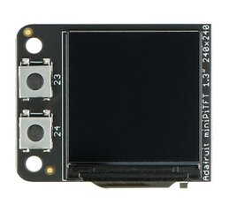 Mini PiTFT 1.3” 240x240 px ekranas kaina ir informacija | Atviro kodo elektronika | pigu.lt