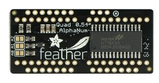 LED FeatherWing, 14 segmentų ekrano modulis цена и информация | Электроника с открытым кодом | pigu.lt