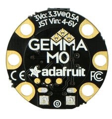 M0 GEMMA, miniatiūrinė platforma su 3.3 V mikrovaldikliu ATSAMD21E18, Adafruit 3501 цена и информация | Электроника с открытым кодом | pigu.lt