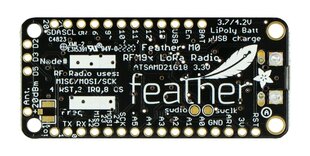 Feather M0 + radijo modulis 433 kaina ir informacija | Atviro kodo elektronika | pigu.lt