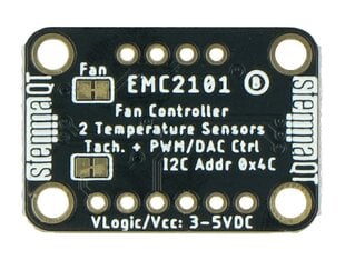 EMC2101, ventiliatoriaus ir I2C temperatūros valdiklis, STEMMA QT / Qwiic цена и информация | Метеорологические станции, термометры | pigu.lt