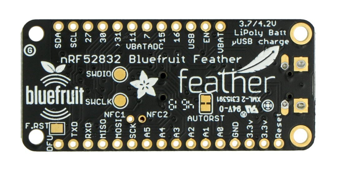 Feather nRF52 Bluefruit LE цена и информация | Atviro kodo elektronika | pigu.lt