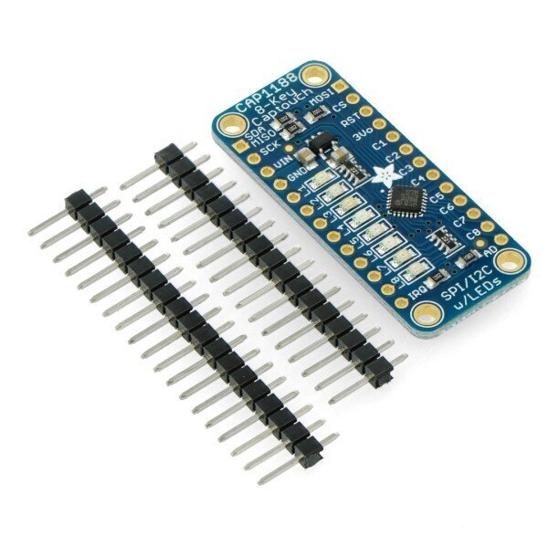 CAP1188 I2C / SPI jutiklinis modulis, 8 mygtukai, Adafruit 1602 kaina ir informacija | Atviro kodo elektronika | pigu.lt